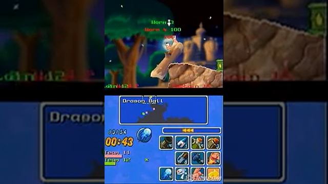 Worms: Open Warfare Nintendo DS Gameplay_2006_01_11_1 смотреть онлайн