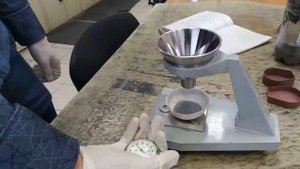 Определение текучести и насыпной плотности железного порошка марки ПЖРВ 2.200.26