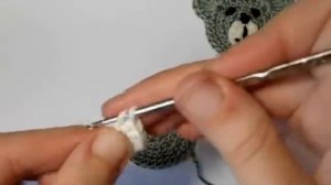 Аппликация крючком - Мишка. Мастер-класс для начинающих / Сrochet bear applique Tutorial