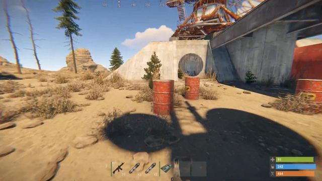 Rust - Спутниковая тарелка (получаем синюю карту ) HDRP, Lutaing the satellite dish смотреть онлайн