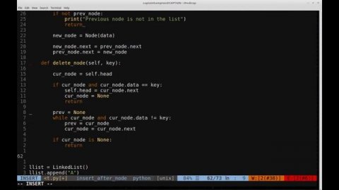 Data Structures in Python: Singly Linked Lists -- Deletion