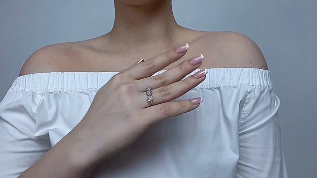 Кольцо пуговка серебро- cava.cool смотреть онлайн