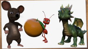 Учим фрукты и ягоды.Развивающие мультики для самых маленьких.