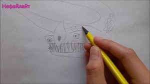 Как нарисовать Канонаду/Огнеброна из мультсериала Драконы Гонки по краю