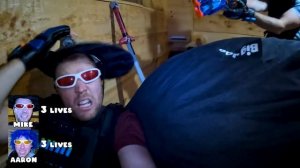 RED VS BLUE NERF GUN BATTLE! Aaron VS Mike...!