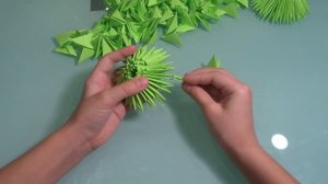 Новогодняя Елка из модулей. Модульное оригами. Пошаговый видеоурок. TIMURLAN