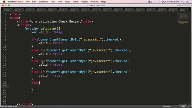 JavaScript Validating Check Boxes смотреть онлайн
