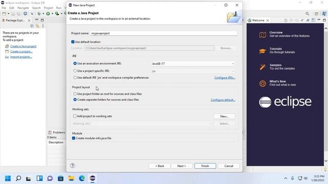 How to create and run a Java Project in Eclipse IDE | Java | Eclipse