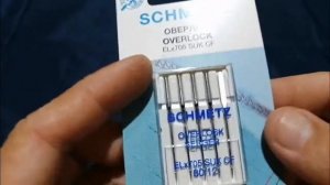 Иглы оверлок Schmetz ELx705 SUK CF № 80, уп.5 игл