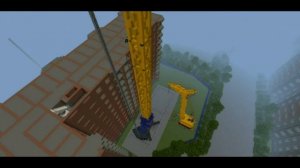 Как появляется башенный кран на стройках в Майнкрафт.КБ-515.Стройка.