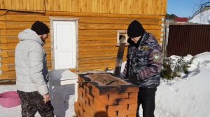 ГОЛОВА БЫКА В САМОДЕЛЬНОМ ТАНДЫРЕ ИЗ КИРПИЧА!!!!
