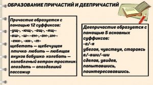 Русский язык "Причастие и деепричастие"