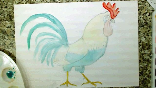 Как нарисовать петуха