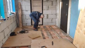 60._Теплый_ пол на веранде...вместо цементной стяжки!!!