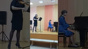 М. Глинка - "Мазурка", скрипка - Лунина Елена, концертмейстер - Иванова Маргарита