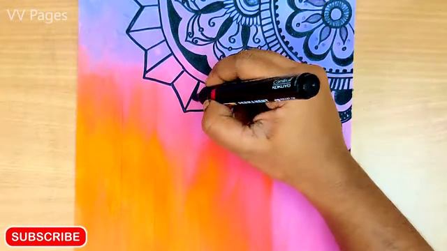 Simple art with marker, floral art beginners using marker, VV today, Art # 6 смотреть онлайн