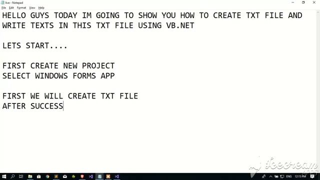 HOW TO CREATE TEXT FILE IN VB.NET FOR BEGINNERS FAST AND EASY смотреть онлайн