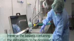 Обработка инструментов в ультразвуковой ванне