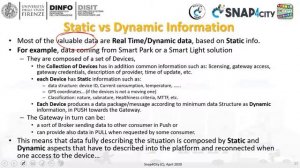 Snap4City Course 2020: Section 5 part1 Data warehouse, data ingestion, static and dynamic