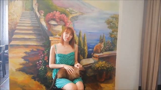 Художественная роспись стены акрилом. Художник г. Самара.