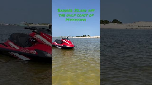 Jetskiing To An Island #Islandtime #lifebeginsonthewater #waverunner #seadoo #hornisland #jetblastm