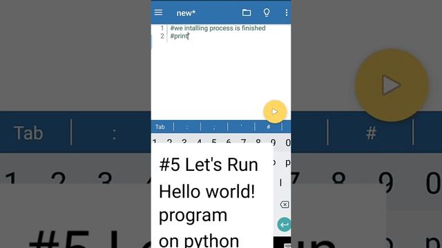 How to install Pydroid 3 IDE on Android | How to run python in Android | Python_Hello world!_Progra