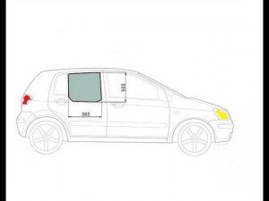Замена заднего бокового стекла, и кнопки стекло подъемника,на автомобиле Hyundai Getz