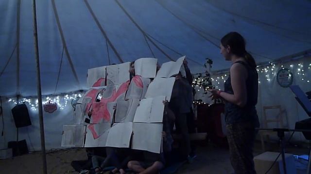 Песня с иллюстрациями на слете воскресных школ баптистов Коми 2018