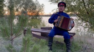 Искры в камине горят как рубины #гармонь #музика #казачьяпесня #казак