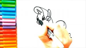 Мой маленький пони Редкий рисунок - Рисунки пони - Как нарисовать мой маленький пони редкий рисунок