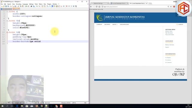 OJS Tutorial Custom Sidebar Menu with CSS and HTML смотреть онлайн