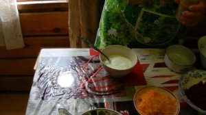 Салат с маринованными грибами 2.