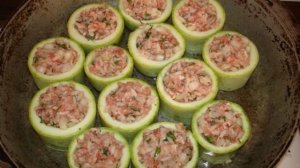 Кабачки фаршированные мясом