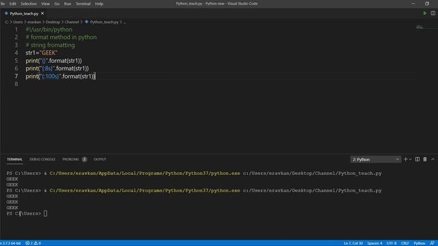 Format function in python. смотреть онлайн