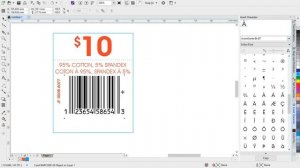 Price Ticket Barcode Artwork by CorelDraw X8