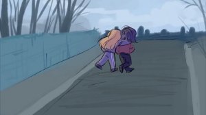 я провожу тебя до лифта и обниму