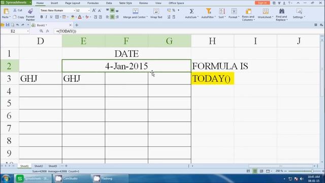 How to set automatic date change formula in excel sheet смотреть онлайн