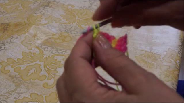Вязание круга крючком. Вариант 1. Круг тунисским крючком. Часть 2.