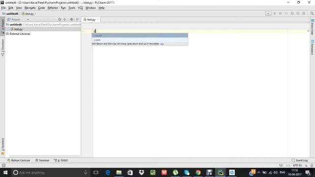 Introduction to python (printing hello world)