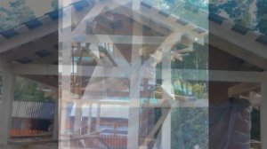 Баня с зоной барбекю под одной крышей