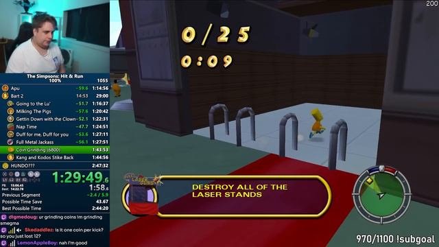 THIS WAS SUPPOSED TO BE 2:46 (100% Simpsons Hit & Run Speedrun)