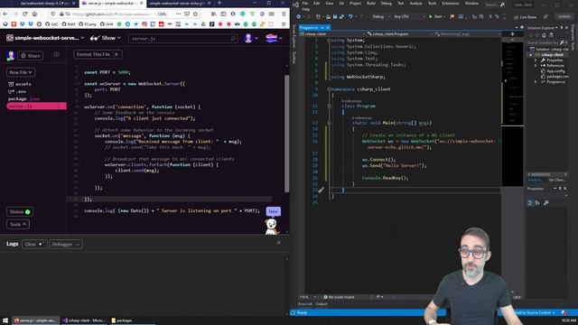 7.2 How to Create a WebSocket Client in C# - Fun with WebSockets! смотреть онлайн
