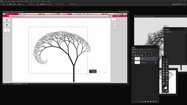 Create Fractal Trees online for Photoshop collages смотреть онлайн