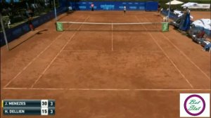 Теннис. ATP Сантьяго. Менезес - Дельен   1 сет