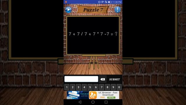 Math Puzzles Level 7 Walkthrough