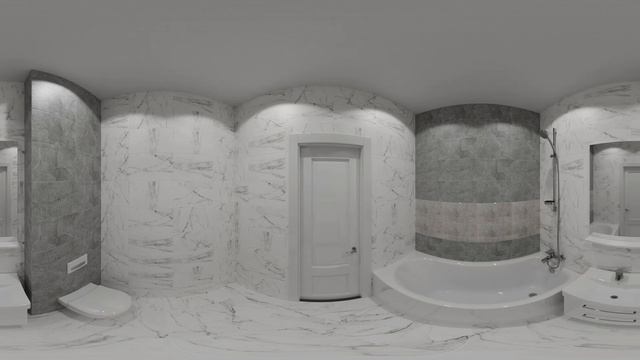 Каррарский мрамор и Лофт, панорамное видео 360°