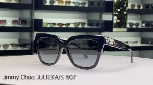 Стиль и защита: обзор модных солнцезащитных очков для женщин Jimmy Choo JULIEKA S 807