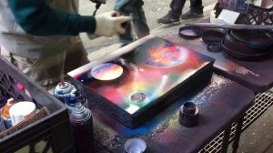 Amazing Spray Paint Art Times Square New York City