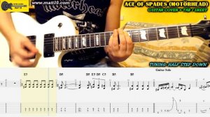 ACE OF SPADES Guitar TAB - Motorhead - COVER / LESSON with TAB - Guitar Covers with TABS
