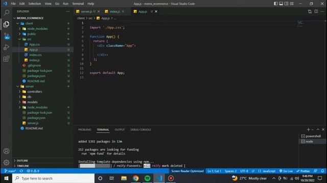 Create a Modern Ecommerce Project with React, NodeJS & MongoDB | Project Setup - #1
